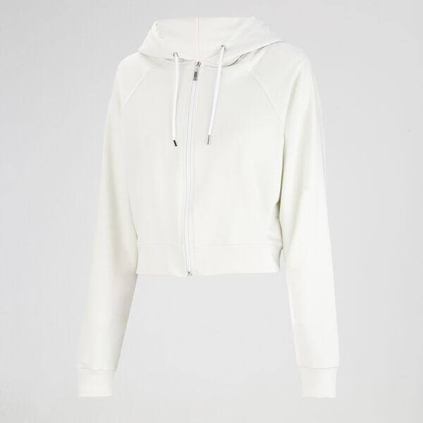 Buzo  Loop Up Lounge Soft Mujer- Comfort Blend- Crop/ Con Cierre